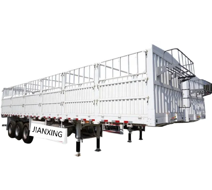 Sugarcane Cotton Agriculture Poultry Transport Cattle Sheep Livestock Fence Curtain Stake Semi Truck Trailer Cargo Semitrailer