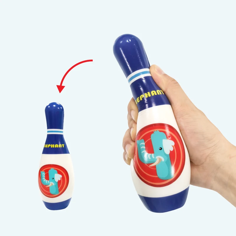 Cheap custom Design Puzzle pu foam Stress Reliever Bowling Pin with stress Ball