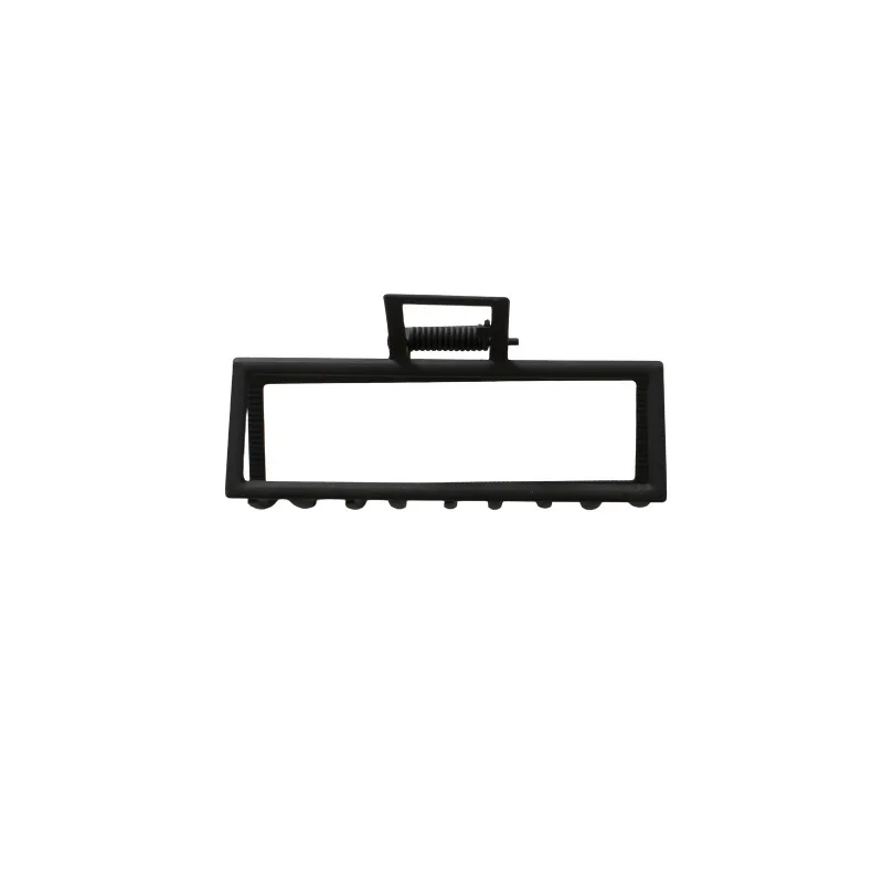 Wholesale Simple Classic Hair Clamp Geometrical Black Matte Metal Slender Hair Claw for Women Girls Hair Holder