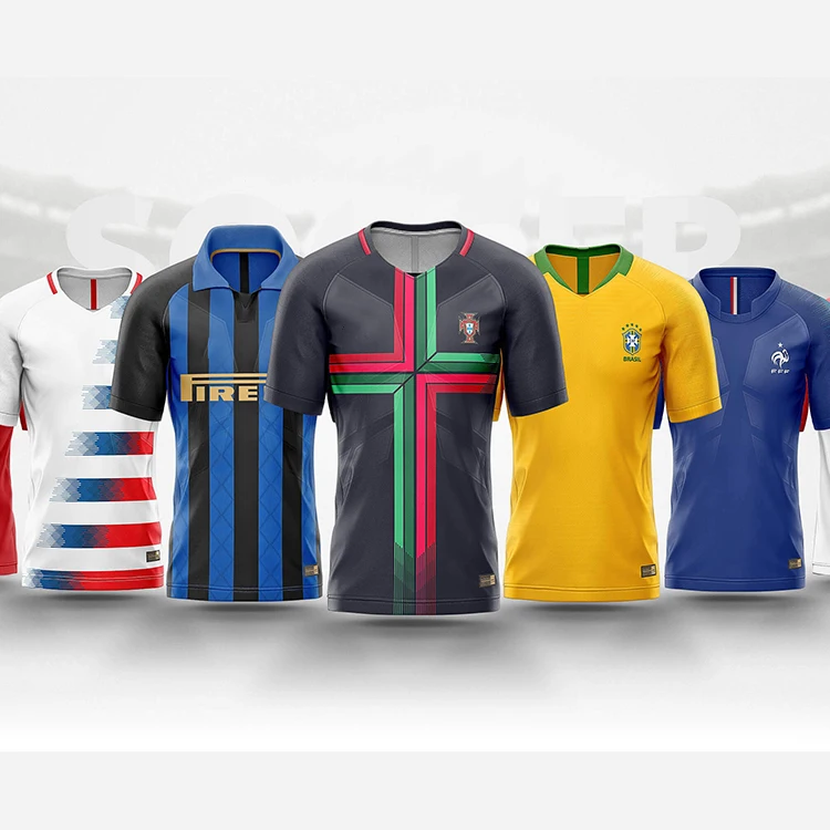 League Custom Soccer Uniforms Sets Football Jersey Club Jersey Soccer Shirt Fully Sublimation for European Italy Clubs
