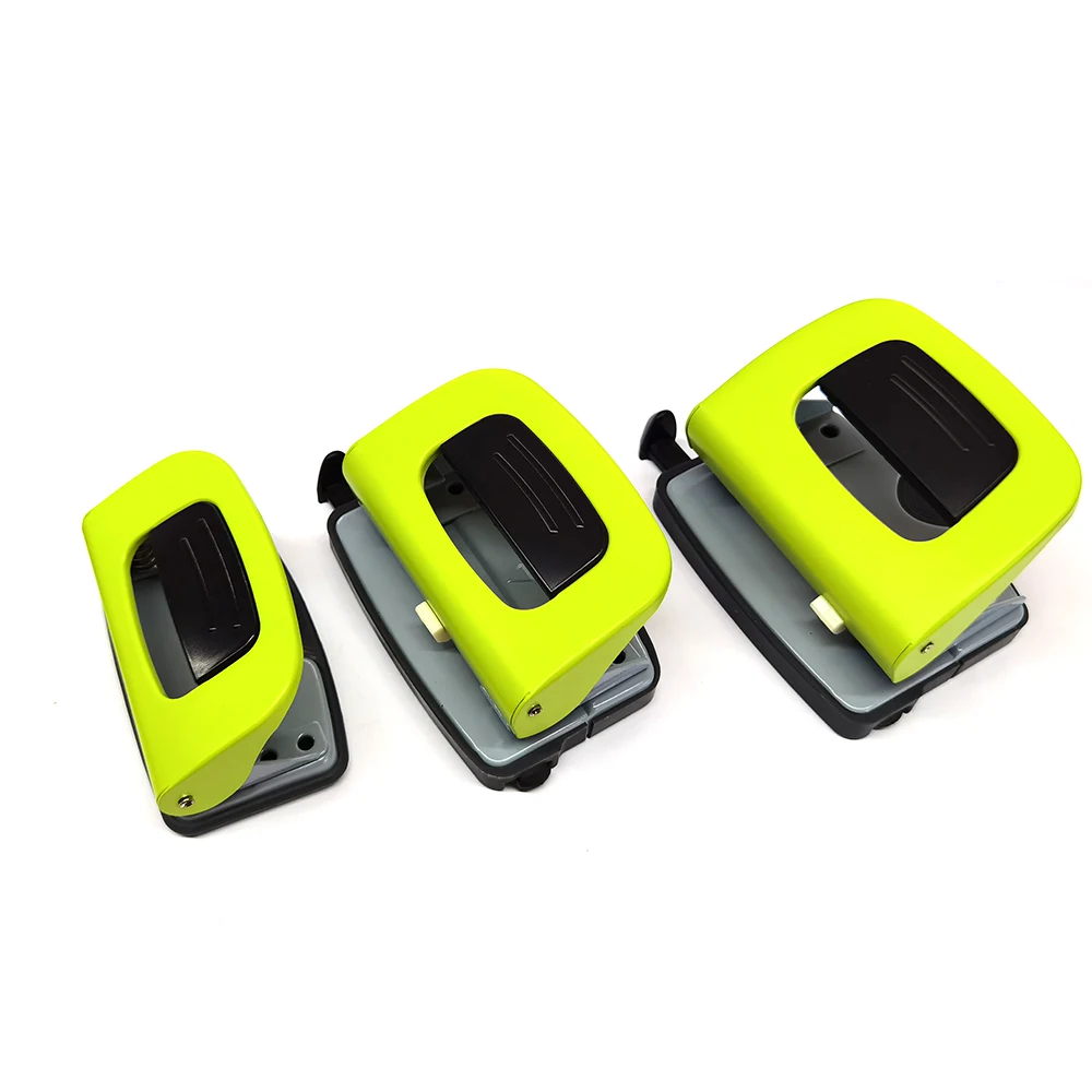 Custom shapes metal paper puncher 30 sheets two holes paper puncher for paper