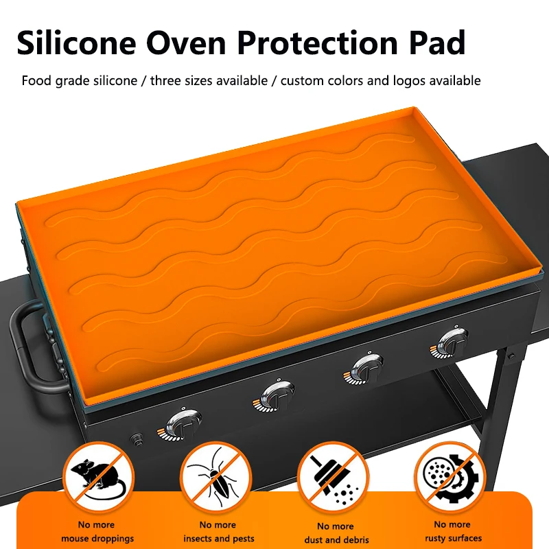 Silicone Griddle Mat  Protective BBQ Grill Mats For Outdoor Grill Cover Silicone Griddle Mat