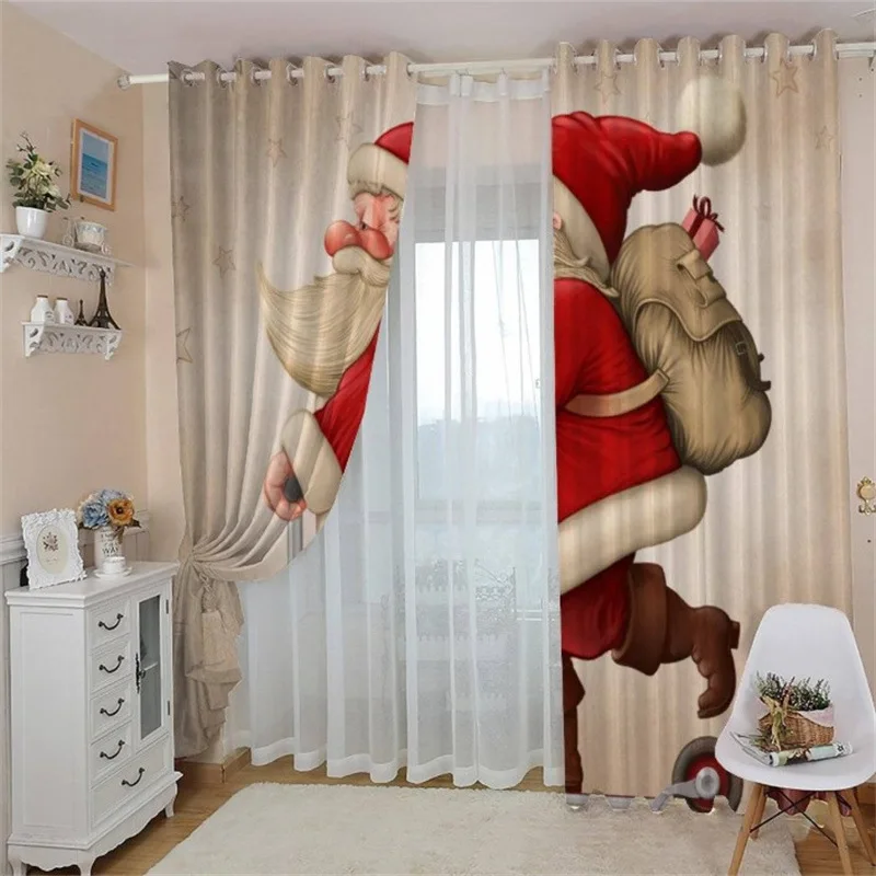 3d printed curtain printed blackout curtain christmas curtains for window