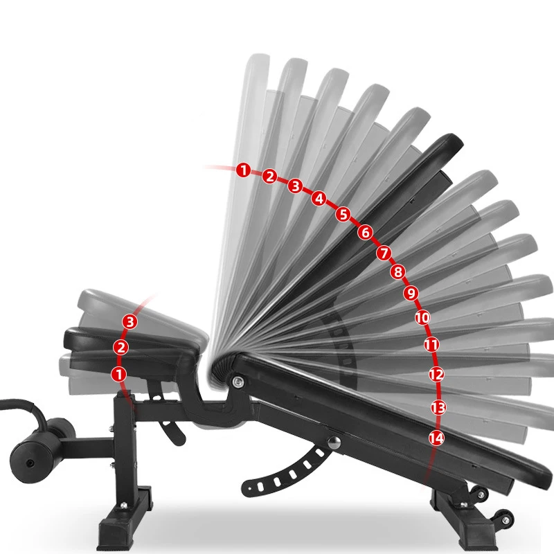 High Quality Steel Commercial Gym Use Adjustable Workout Bench, Workout Bench Press