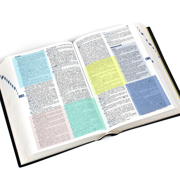 Fast delivery colorful transparent pet 50 sheet a pad translucent sticky notes