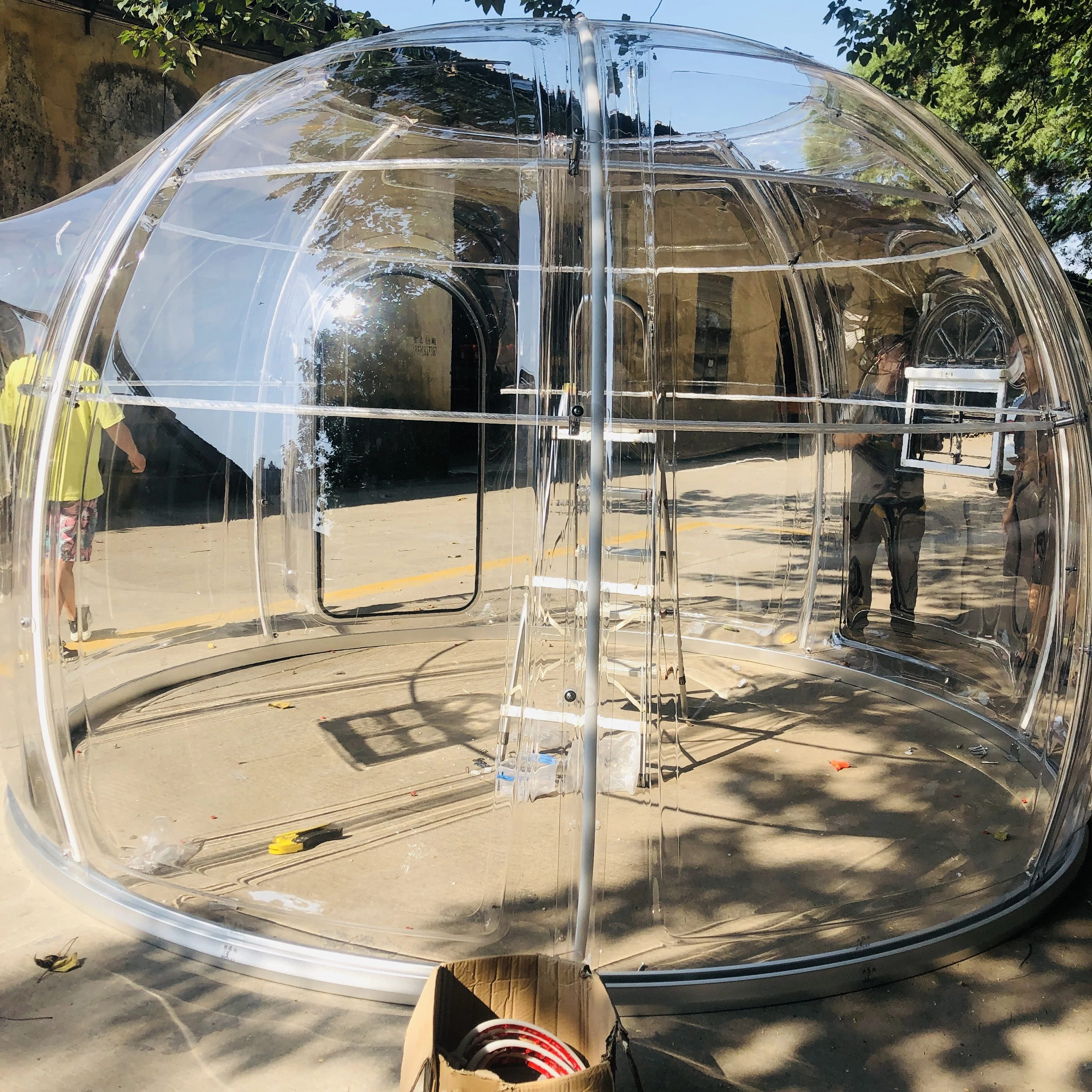 transparent camping polycarbonate bubble tent Outdoor /Starry Sky Cabin House PC Home Dome Transparent Bubble Dome Tent