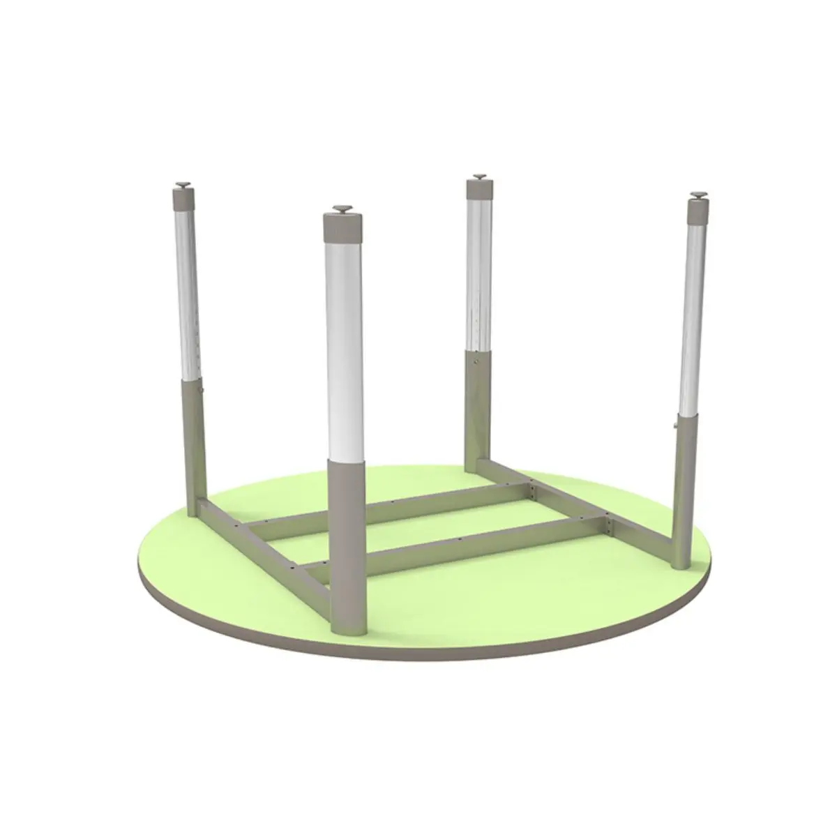 New Arrival Children School Home Group Dining Or Teaching Activities Round Adjustable Height Kids Table Homeschooling