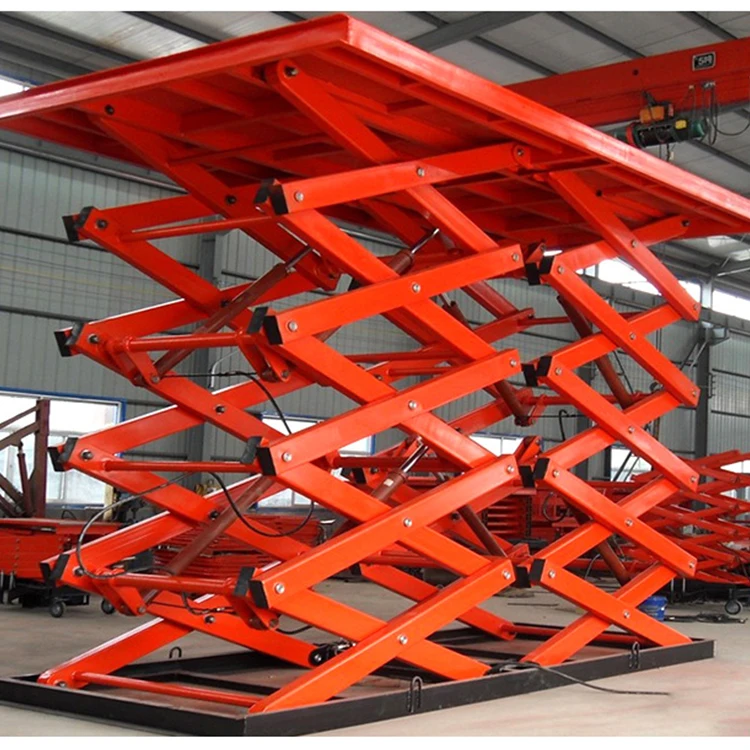 Stationary Small Scissor Hydraulic Table Lift Electric Warehouse Hydraulic Lift Platform