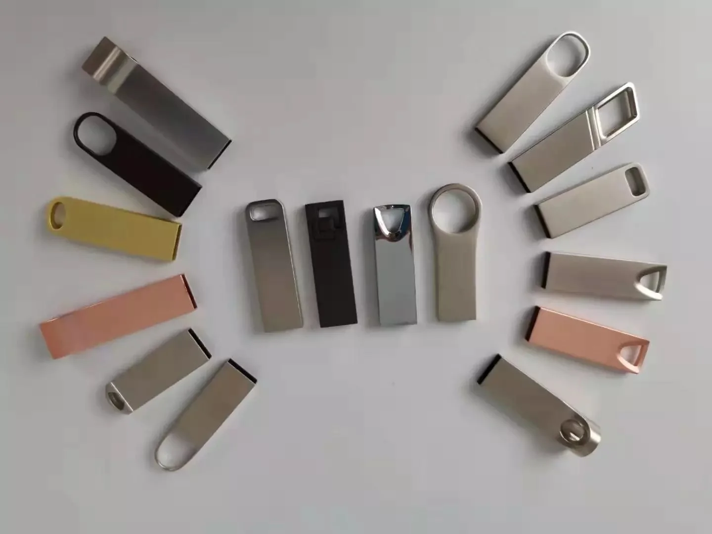 Wholesale 2Gb 4Gb 8Gb 16Gb 32Gb 64Gb Custom Logo usb2.0 3.0 Pendrive metal Usb Flash Drives USB 2.0 Metal Memory Stick