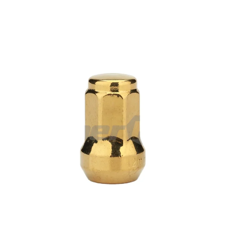 IRAYS N042- GOLD 16+1 M12x1.5 M12x1.25  High Performance Heptagon tuner Wheel Lug Nut Sets