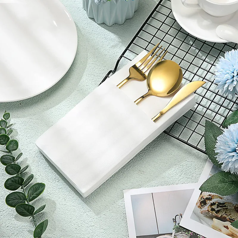 Factory eco-friendly hot sale high quality airlaid paper napkin custom napkins with logo dinner napkins tissue paper