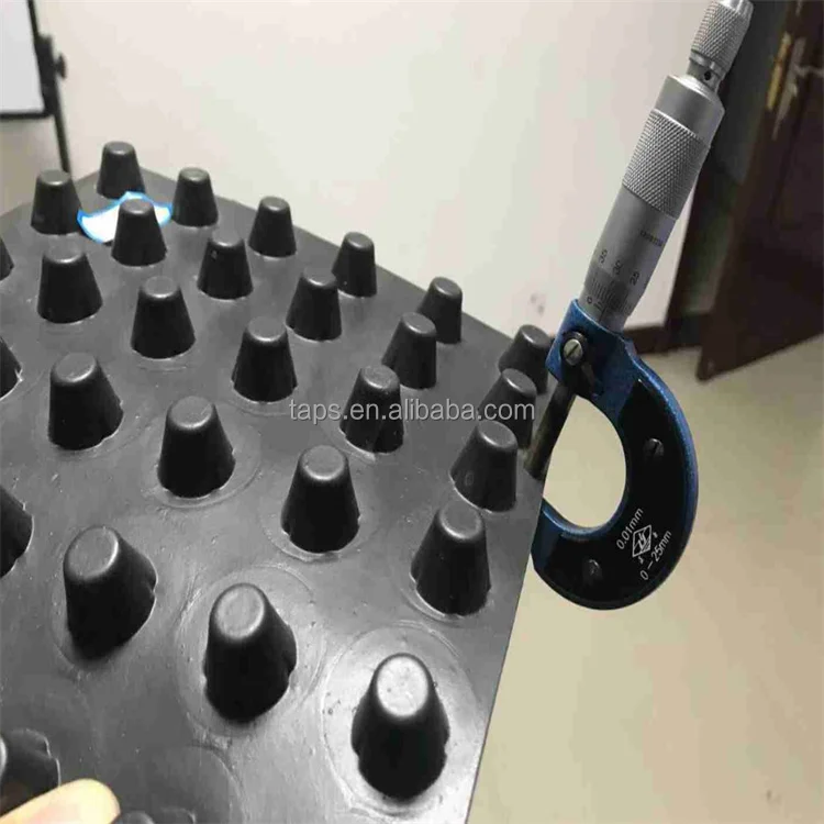 Plastic Dimpled Foundation Membrane/ Dimple Waterproof HDPE Drain Board