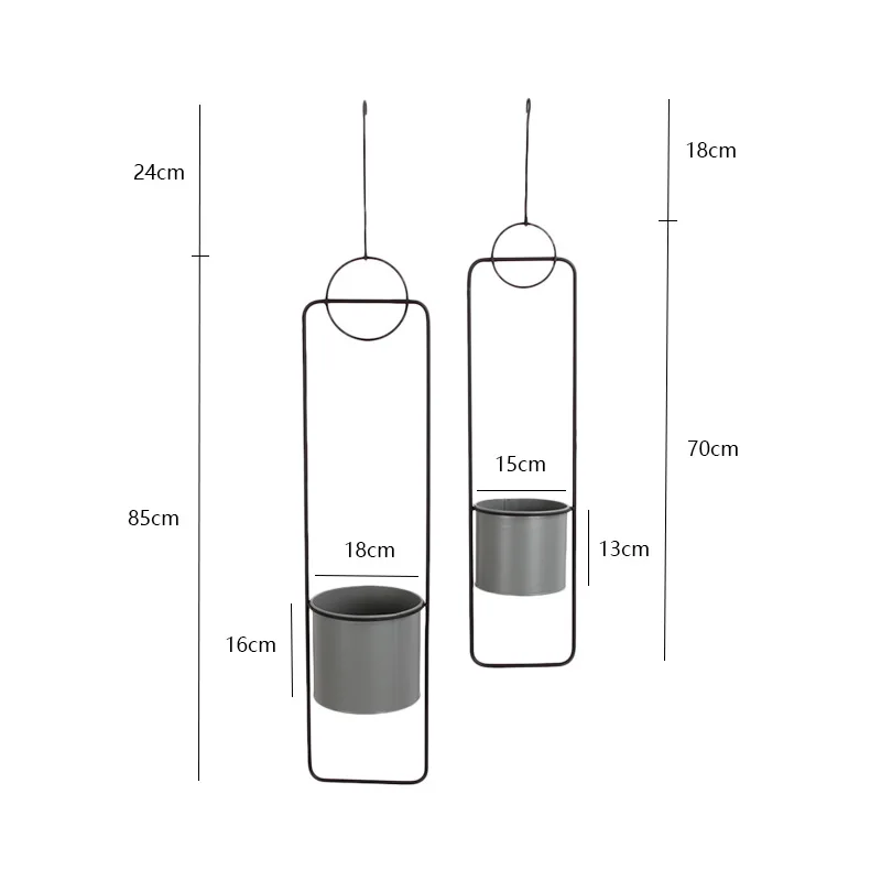 Nordic Creative Hanging Metal Flower Pot