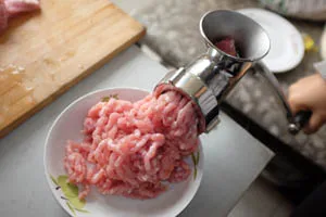 Hand Operated Meat Mincer 32, Tin Plated Commercial Meat Grinder,Manual Meat Mincer