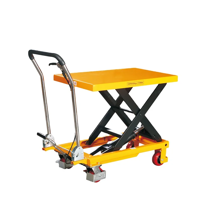 150 кг 300 500 ручной мини одиночный ножничный подъемный стол