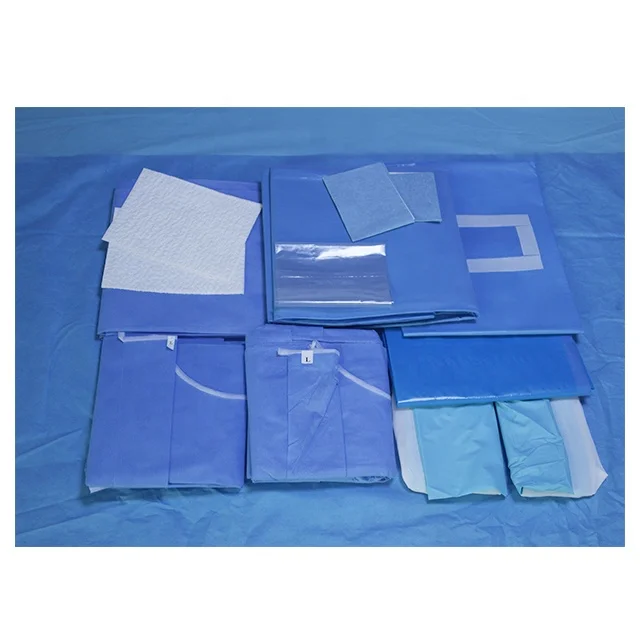  Medical Surgical Use Disposable Kits sterile drapes Cesarean Drape
