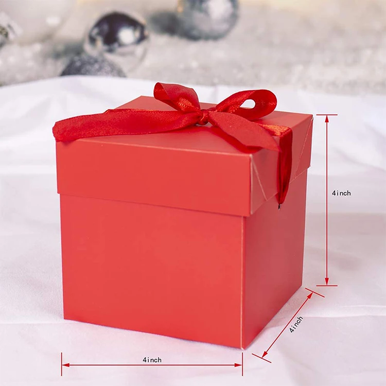 New Trending Pure Color Concise Design Square Gift Box For Sale