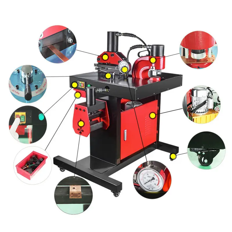 DHY-200 Manual Busbar Machine 3 In1 Processing Bending Cutting Punching Machine