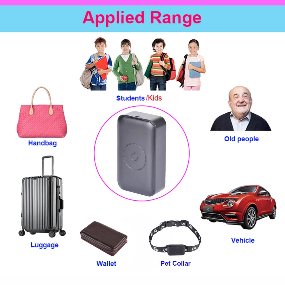 Newest G03 custom logo Smart mini GPS Tracker for kids elderly with APP Web SMS tracking system