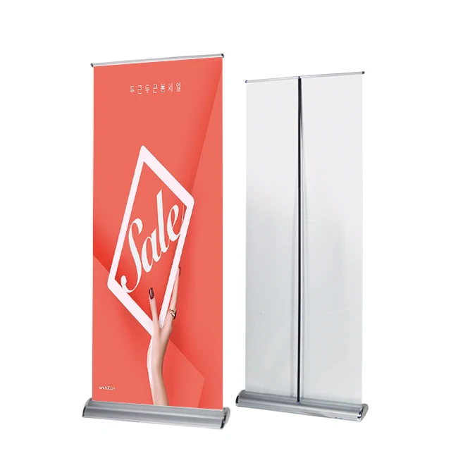 Roll Up Banner Stand Rollup Standee Aluminum Roll Up Stand Retractable Banners for Advertising