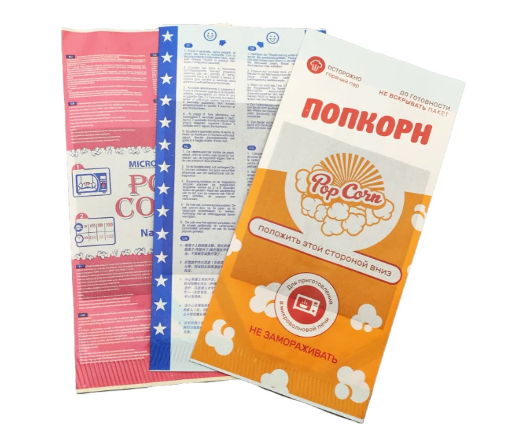 Craft Paper Bags Wholesale Microwave Popcorn Packaging Bags Kraft Paper 28-50gsm Sugar Free Bags