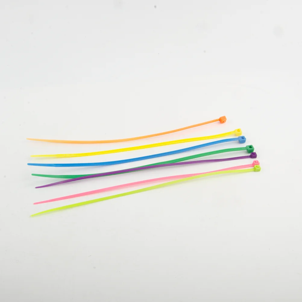 Colorful Nylon Plastic Tie Plastic Tensioner Strong Tie 1.8/2.2/2.5* 80 Cable Tie Fixed Binding