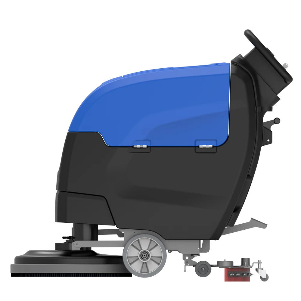 M510S 55L Water Tank Walk Behind Auto Scrubber Tile Floor Cleaning Scrubber Machine