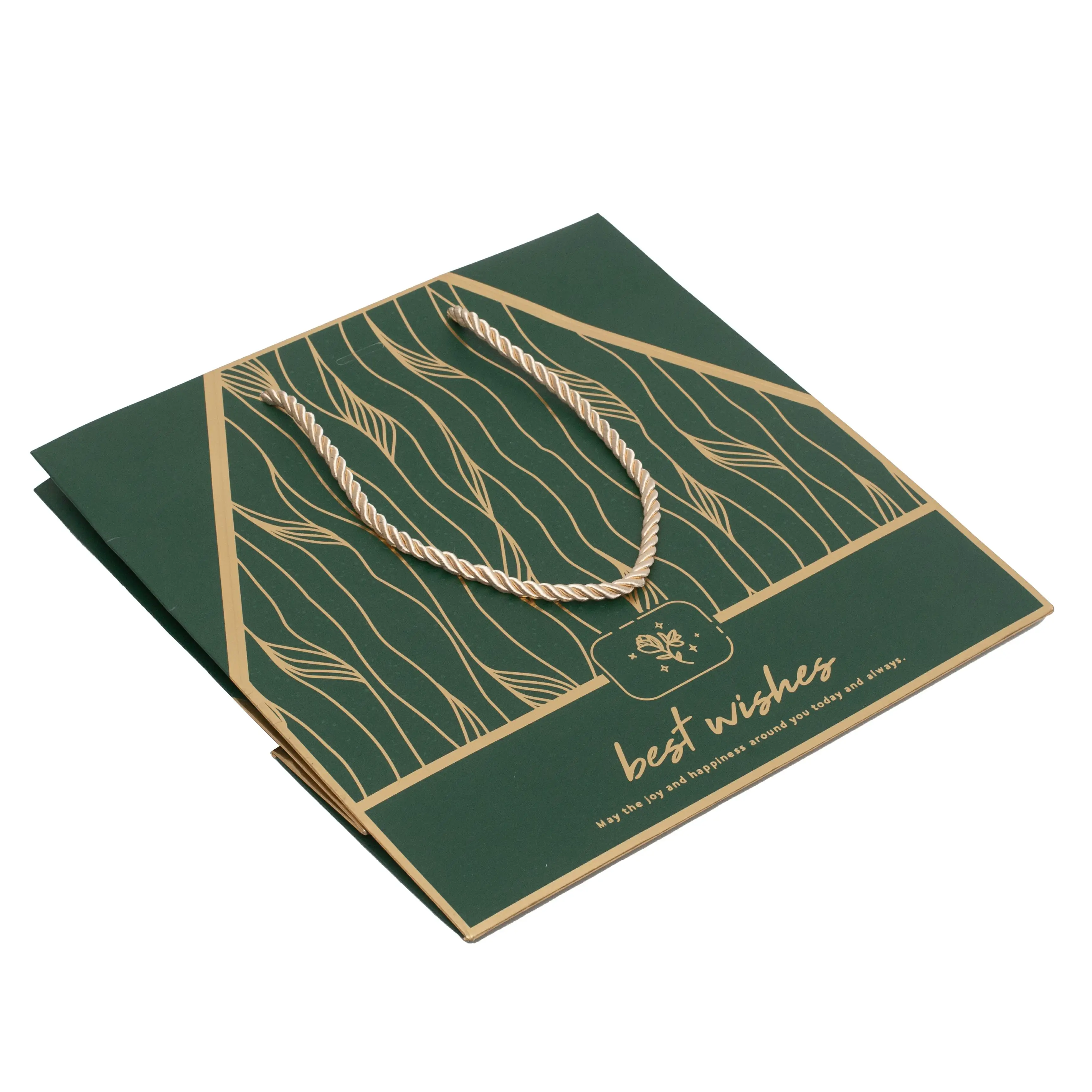 Low Price Factory Custom Print Brand Tote Logo Printed Shopping Large Gift For Birthday Paper Bag With Clear Window