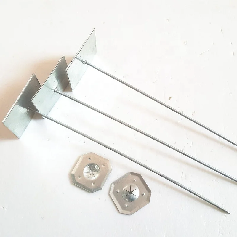 Galvanized Steel Fixing Self Adhesive Insulation Pin stick up rock wool 25MM Base Length Custom Self Adhesive Pin