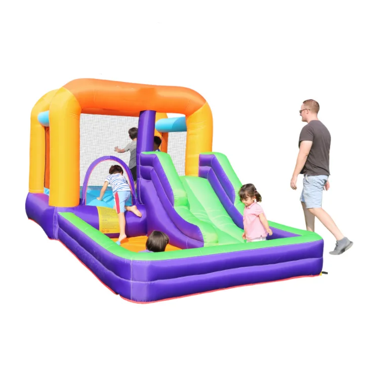 Огромный портативный прыгающий замок из ПВХ для помещений, детский батут, надувные батуты