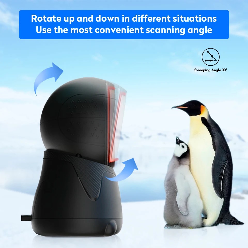 JR Wired USB Barcode Reader Barcode Scanner Omnidirectional Scanner and Android IOS Computer