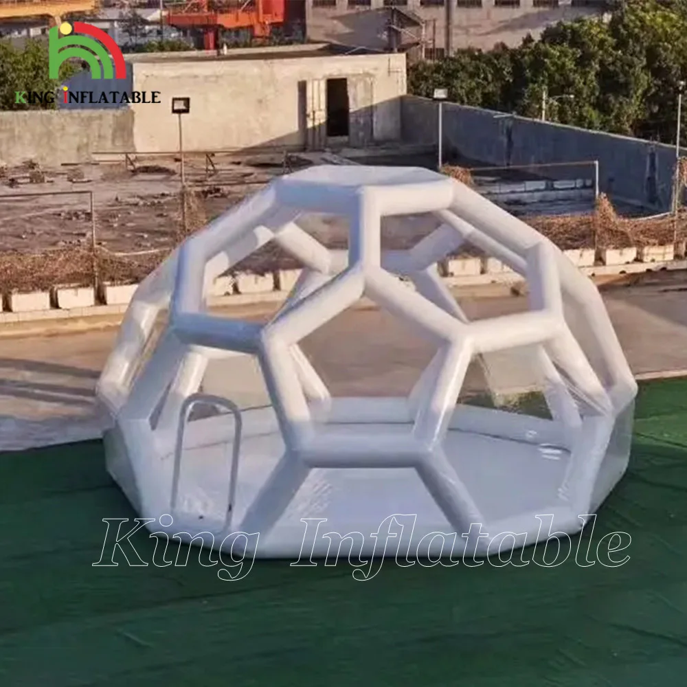 Outdoor Inflatable Transparent Bubble Tent Hotel PVC Camping Single Tunnel Clear Blow Up Dome House Tents