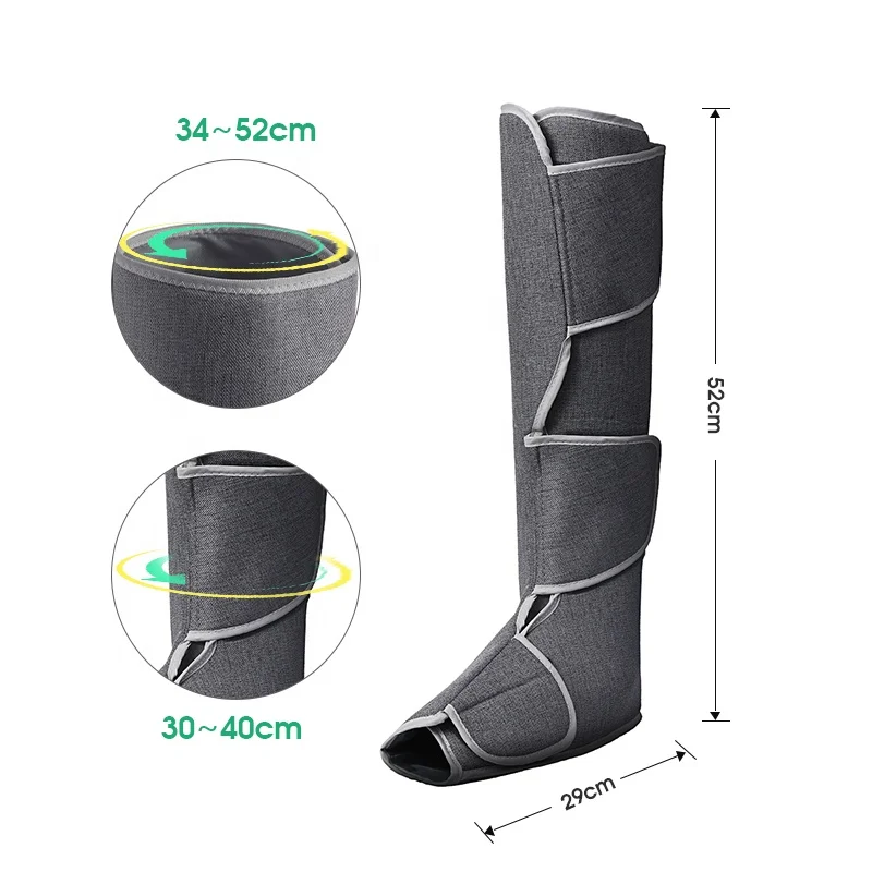 YICOLY keep fit pro air compression heating foot massager leg massage machine