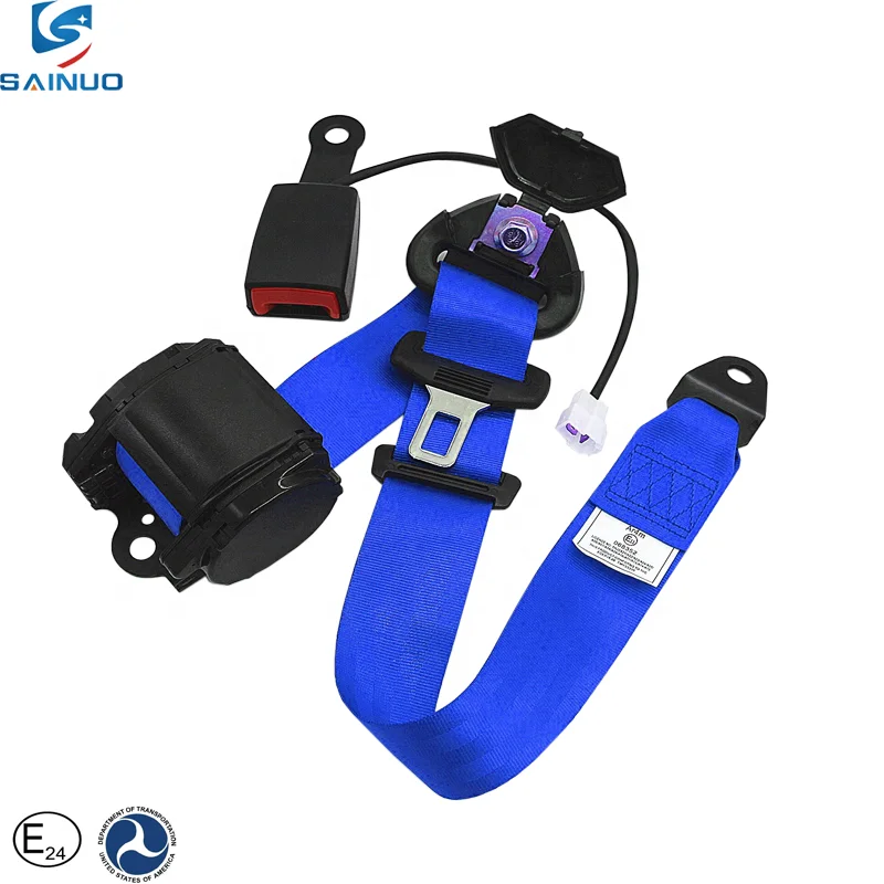 2 Inch 3 Point Retractable Seat Belt With Switch Auto Car Safety Belt With Sensor