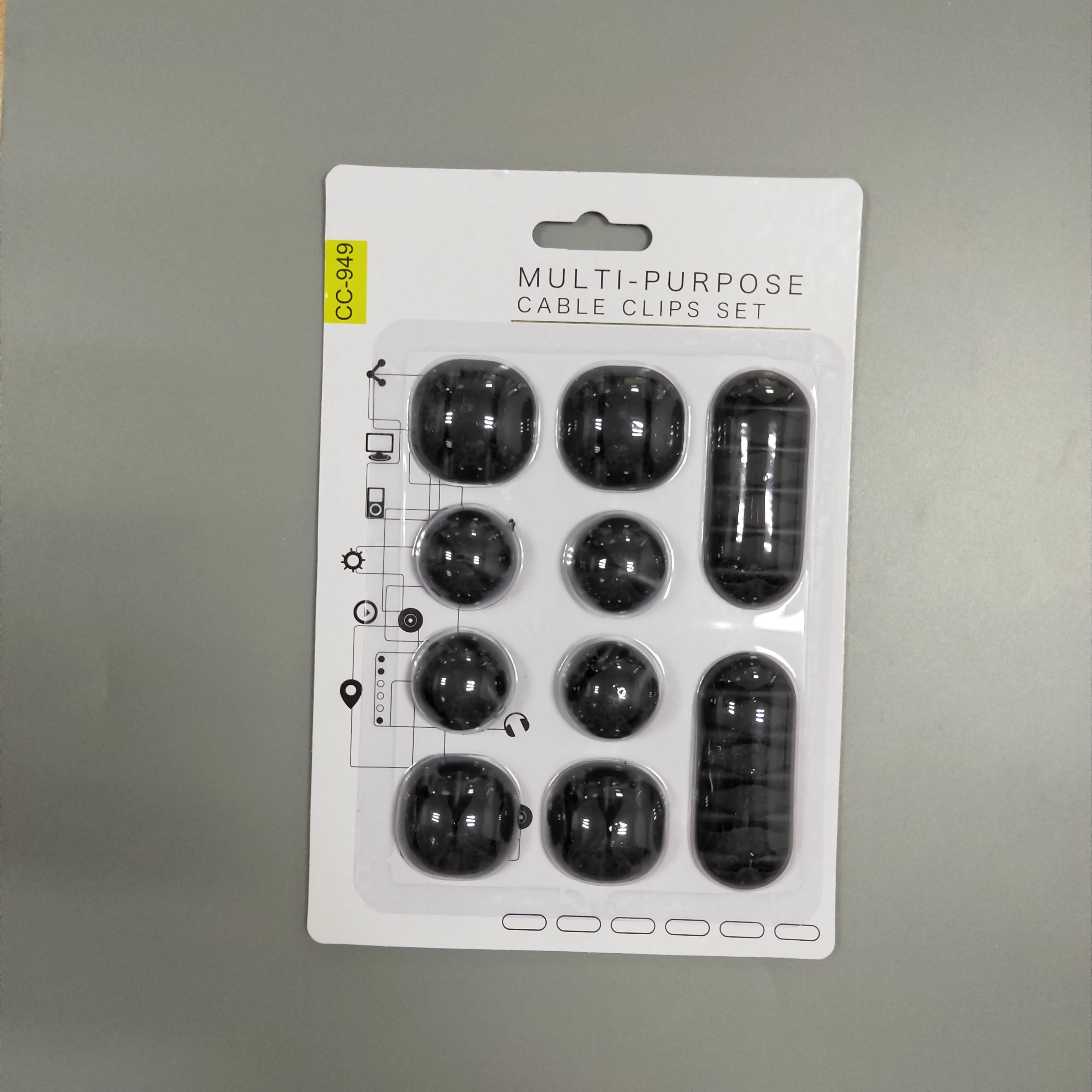 10 Mixed Muti Pack  Charger Magnetic Cable Holder Clips