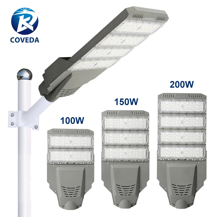 COVEDA High Power SMD Streetlights Highway Pathway Waterproof Outdoor IP65 Road Lamp Aluminum 100w 150w 200w Led Street Light