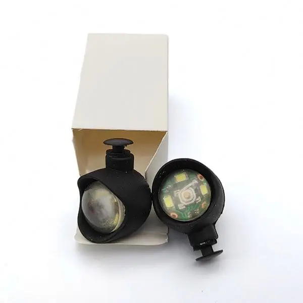 plastic outdoor lighting clog accessories hiking camping warning clog light  Led Shoe Light Hole HeadLight shoes charm headlight