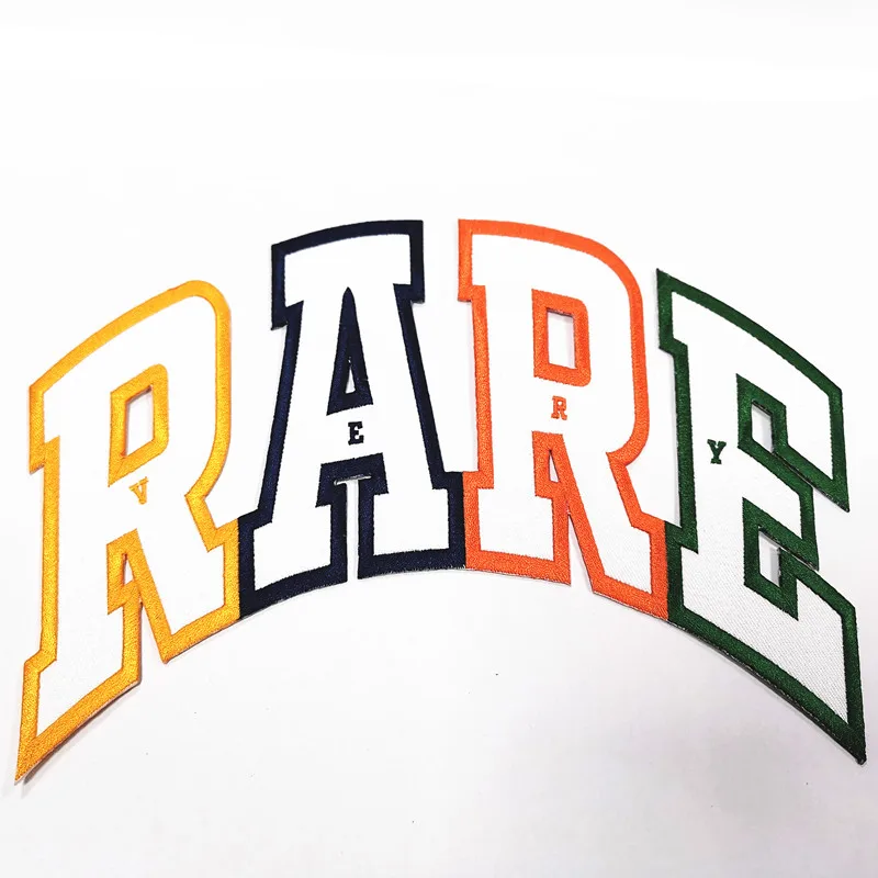 Custom Twill fabric embroidery iron on patch