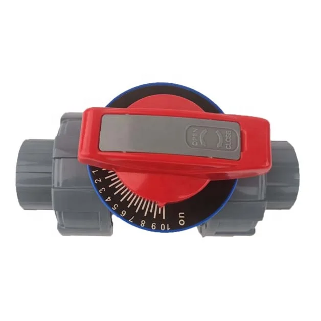 CPVC metering true union ball valve for washing system