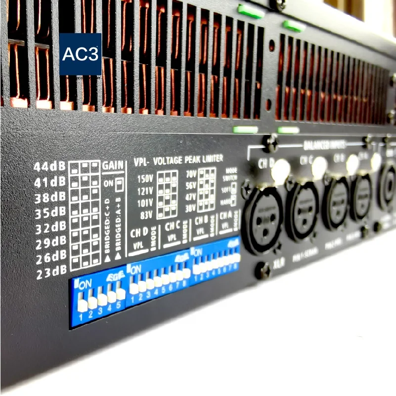 High power 10000W Switching power supply professional power amplifier with 4 channels