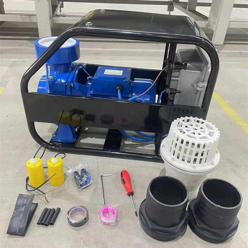 Handuro 750W 1HP High Flow High Pressure Solar Centrifugal Pump Solar Hybrid Land Surface Water Pump For Agriculture