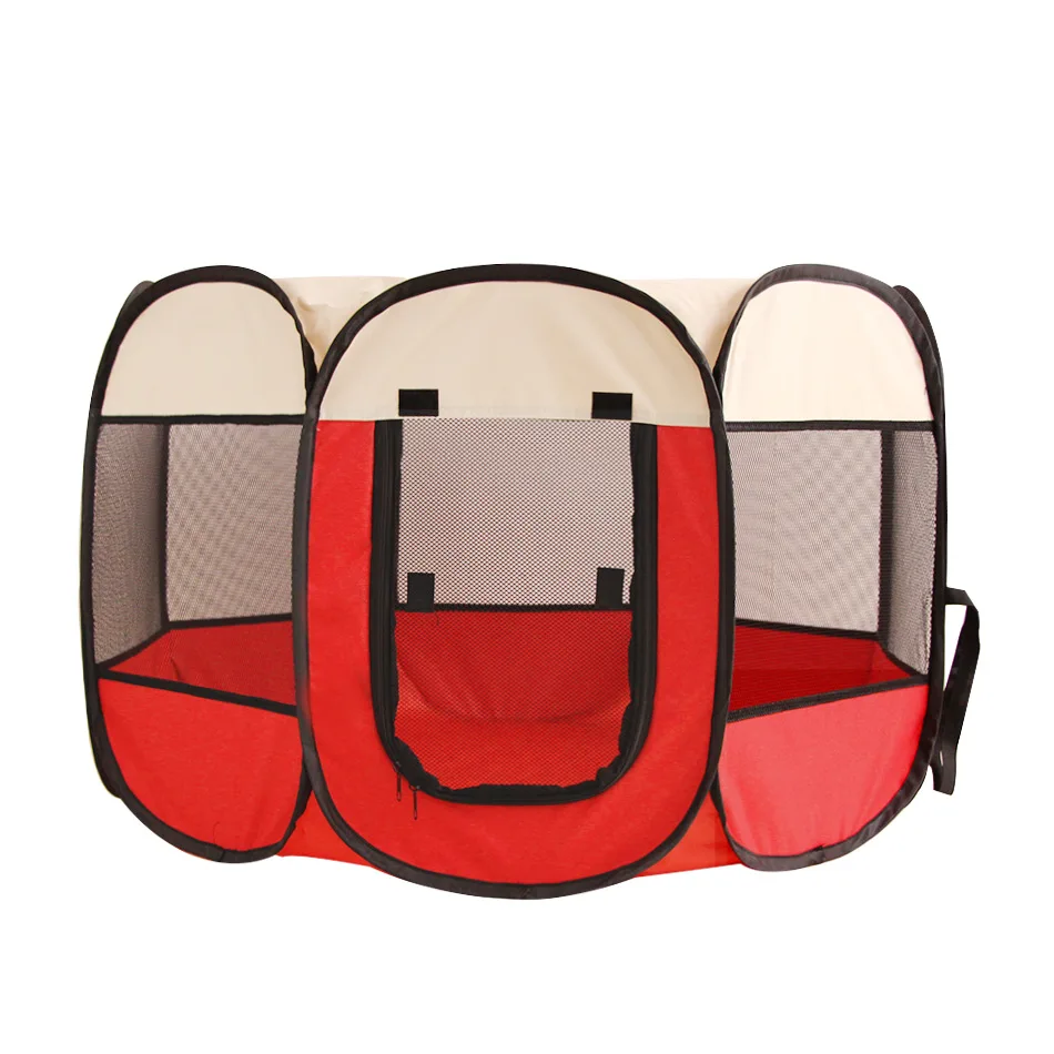 Палатка для домашних животных, Съемный сетчатый тент для собак, дорожная уличная тренировочная ручка, клетка для питомцев, для переноски и дома