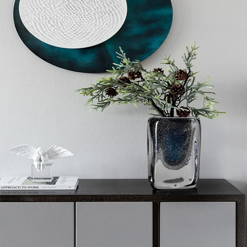 Spot light luxury decorative crystal bubble glass bowl mini glass vase home decoration transparent hydroponic vase