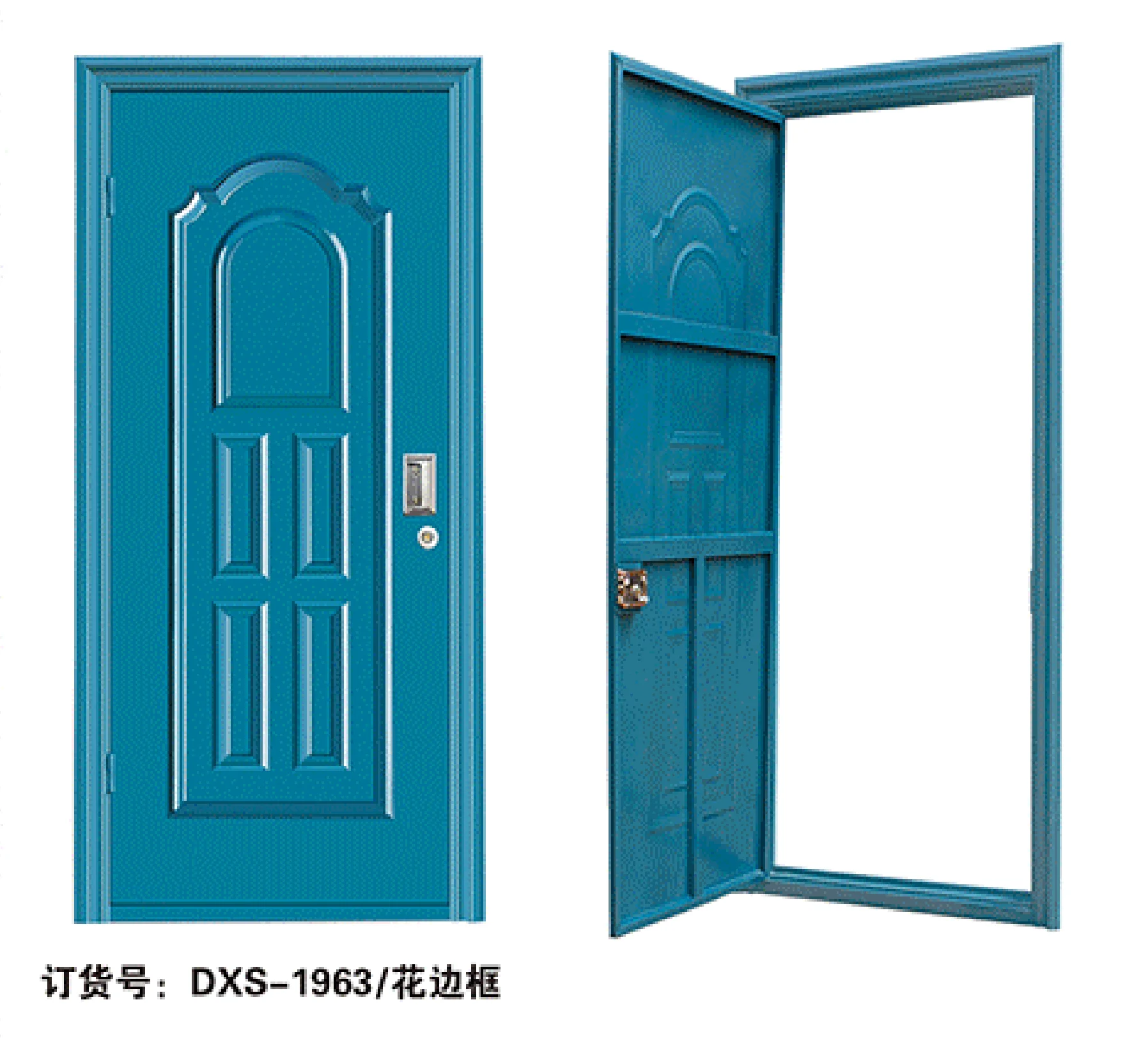 Металлическая алюминиевая раздвижная современная дверь из нержавеющей стали, Турецкая стальная дверь