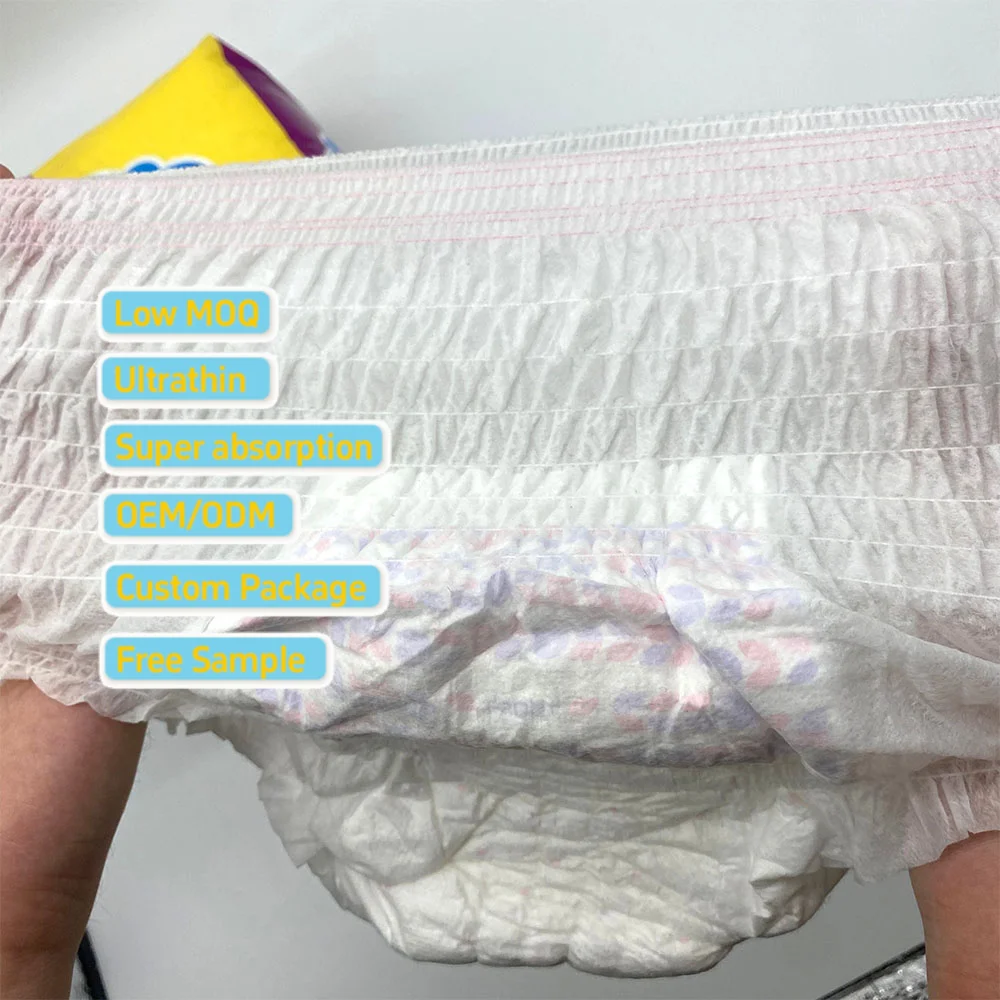 Oem Baby Nappies Manufacturer China Cheap Baby Pull Ups Absorbent Baby Diapers