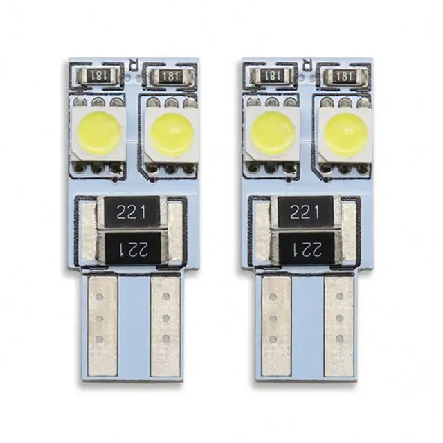 Super Bright Car Accessories 4Smd 5050 Wedge Light Bulb Lamp Canbus T10 W5W Car Interior Led Lights