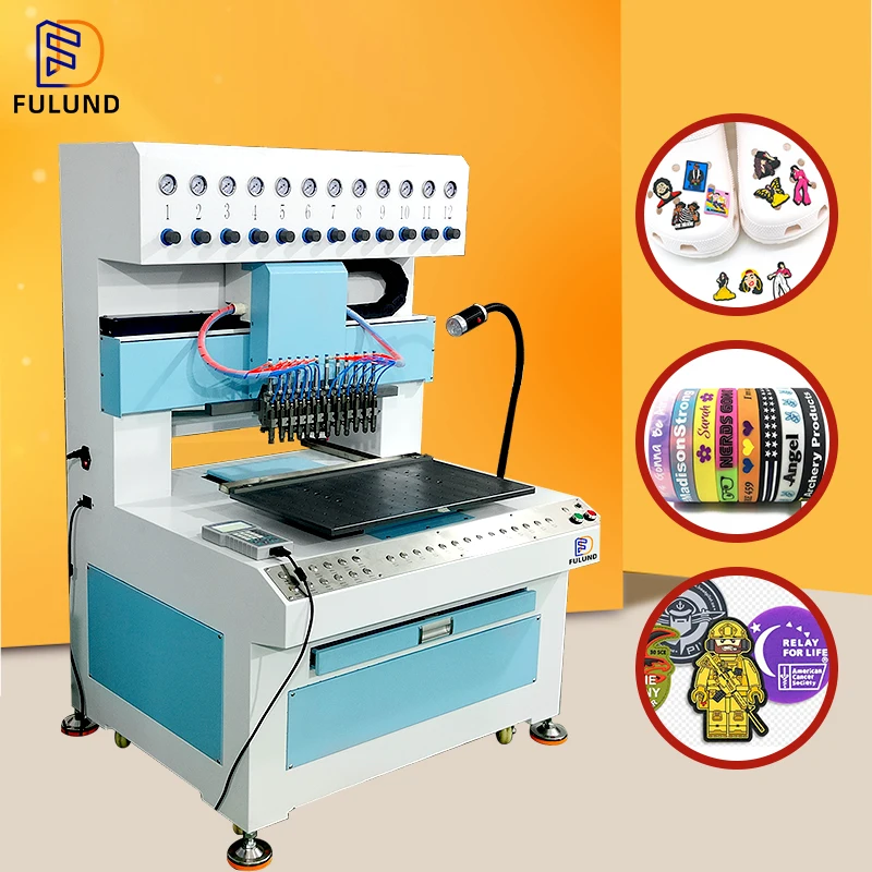 Popular 12 color dispensing machine silicone water cup mat production equipment rubber shoe sole making machine