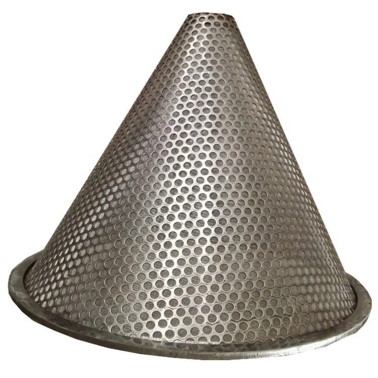 Round Hole New Design Stainless Steel Perforated Cone Filter Tubes Strainer