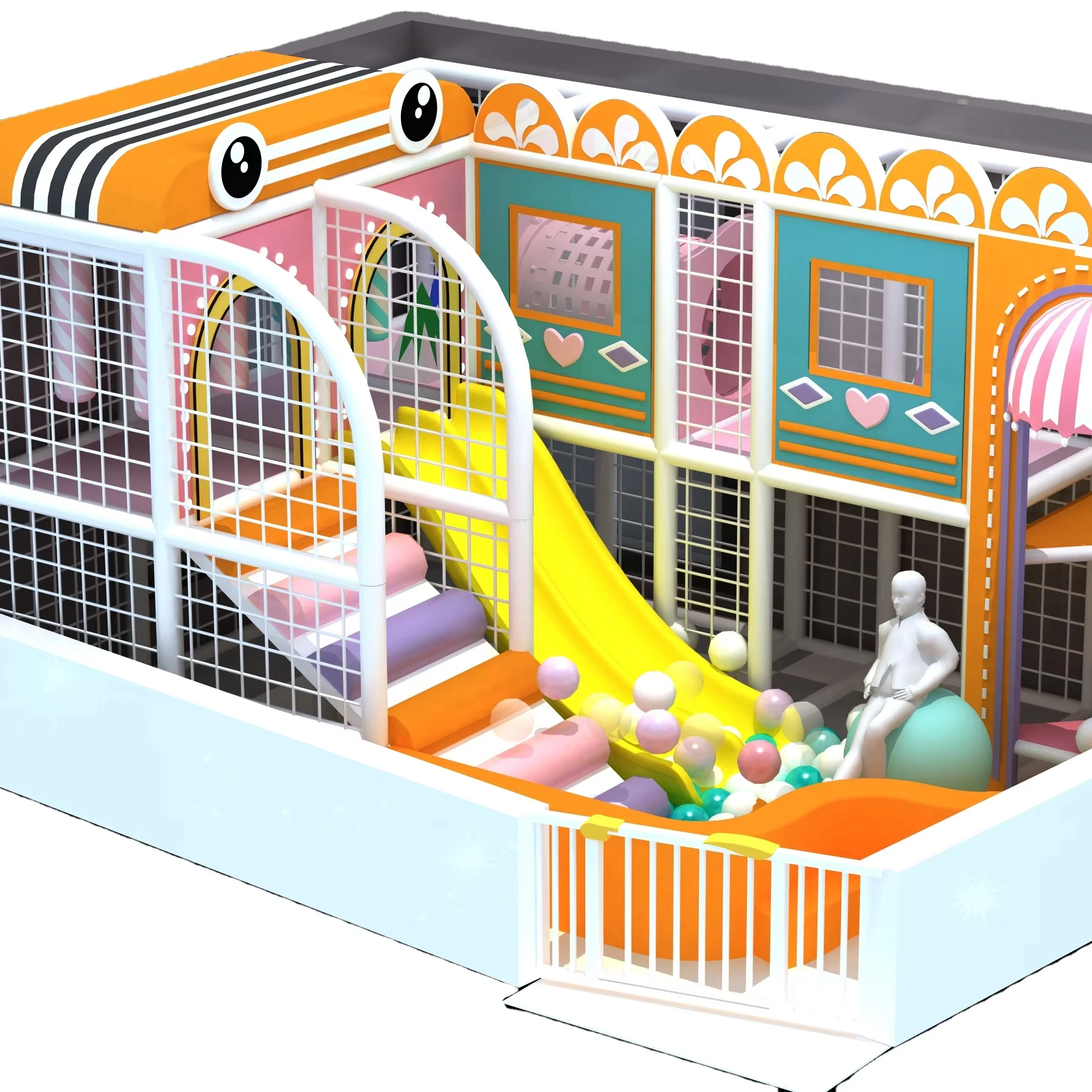 36 Square Meters Professional Manufacturer Commercial Interactive Playground Baby Indoor Playground Equipment For Sale