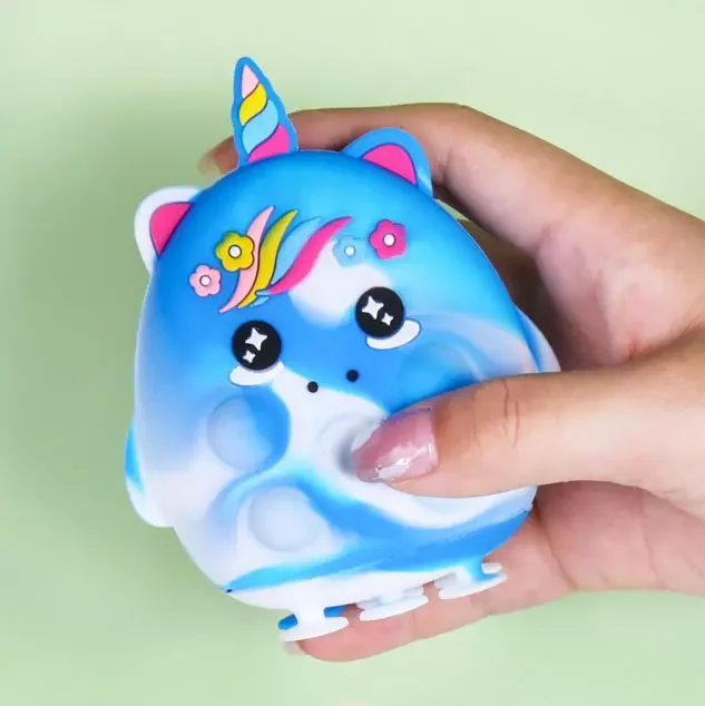 Dinosaur rat killing pioneer key pendant squeeze sensory Pop silicone toys